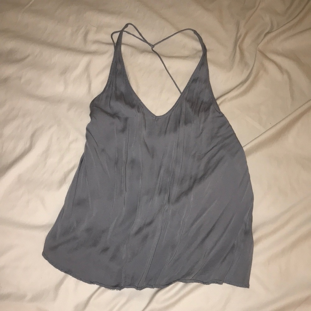 Open back tank top
